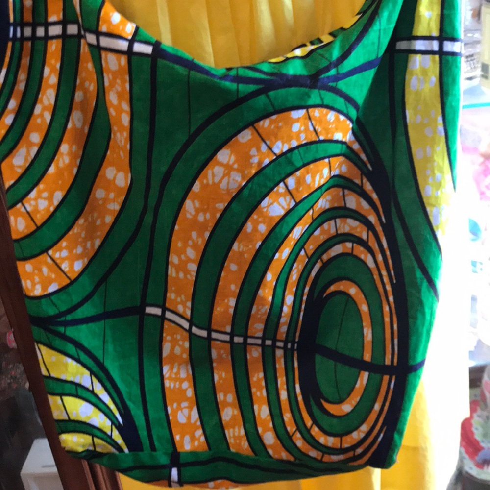 Beautiful African fabric hobo bag
